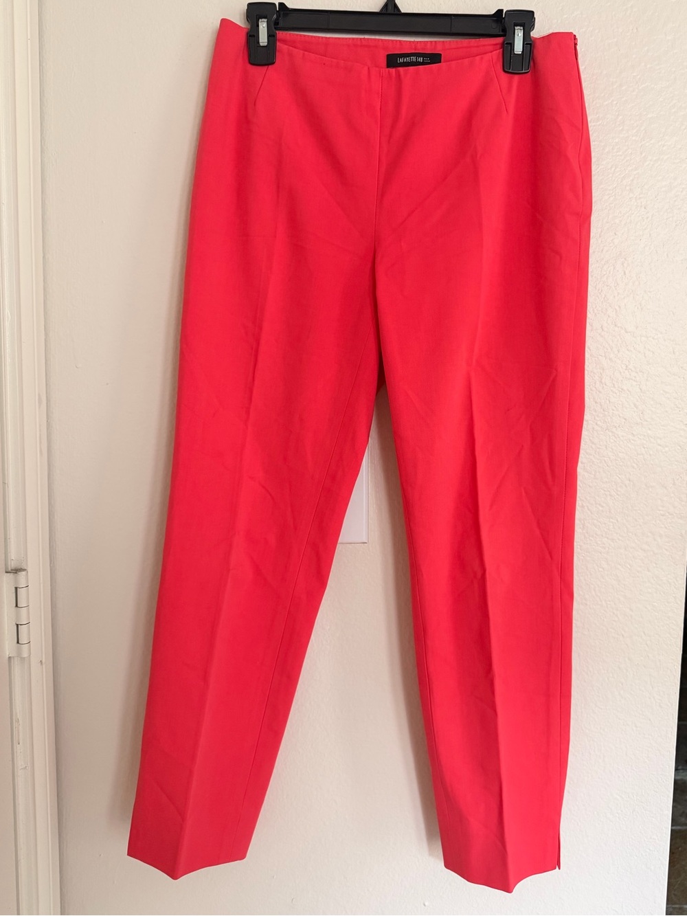 Lafayette 148 New York Stanton Coral Dress Pants, Size 4